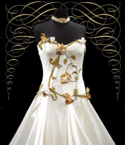 wedding gown detail